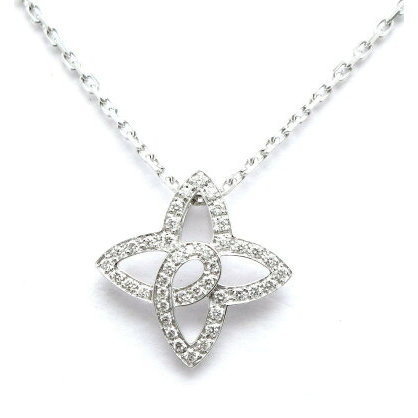 Louis Vuitton Pendantif K18wg Diamond Necklace